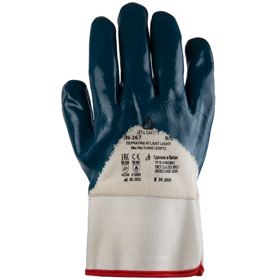 JETA SAFETY JN-267 Atlant Light Легкие перчатки с нитриловым покрытием на 3/4