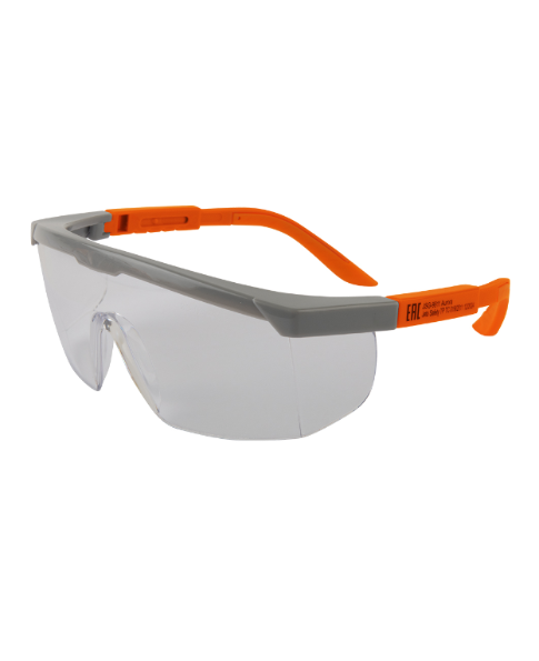 JETA SAFETY Очки защитные JSG-9911 Aurora открытого типа с боковой защитой и регулировкой, прозрачные линзы
