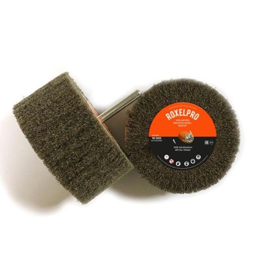RoxelPro ROXTOP Лепестковая нетканая щётка на шпинделе