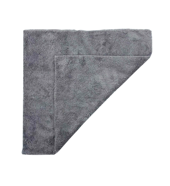 Expert Салфетка микрофибра 40х40см, длинный ворс серого цвета 500г/кв. м