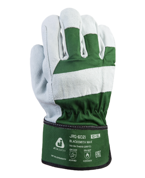 JETA SAFETY JRG-6021 Blacksmith Max Перчатки комбинированные из спилка (A), усиленная ладонь