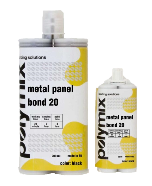 POLYMIX Клей для ремонта металла двухкомпонентный Metal Panel Bond 20