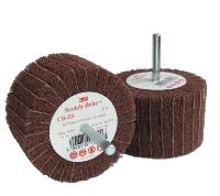 Акция на Лепестковые щётки 3M™ Scotch-Brite™ CB-ZS на шпинделе, 75х45 мм, зерно 80!