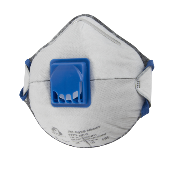 JETA SAFETY JM-8628 Чашеобразный респиратор с клапаном и регулировкой оголовья (FFP2 NR D)