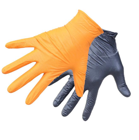 RoxelPro ROXTOP Нитриловые перчатки, чёрные/оранжевые
