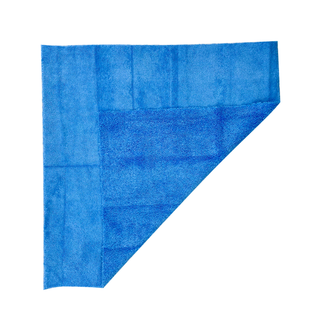 Expert Салфетка микрофибра 40х40см, комбинированный ворс синего цвета 380гр/кв. м