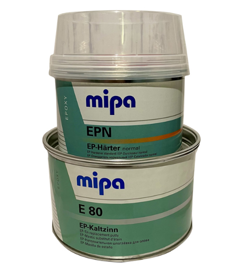 Mipa E 80 Шпатлёвка жидкое олово с отвердителем EPN 1,5кг