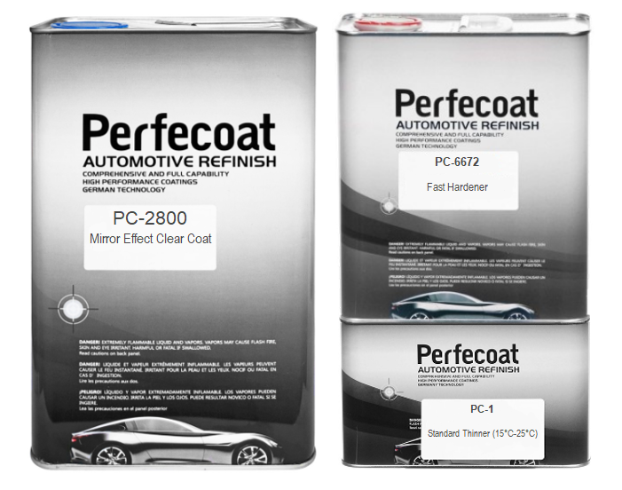 Perfecoat Комплект Лак PC-2800 5л + отвердитель PC-6672 2,5л + разбавитель PC-1 1л