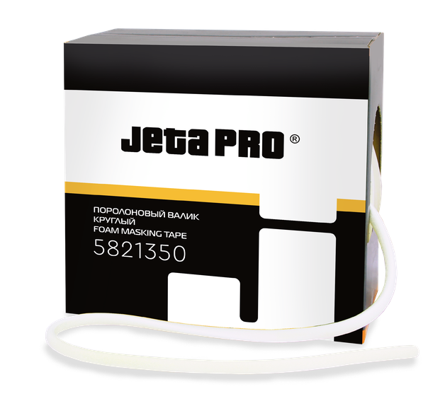 JETA PRO Эластичный самоклеящийся круглый поролоновый валик для защиты проемов 