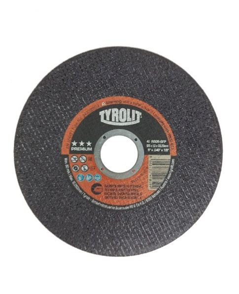 TYROLIT Отрезной круг A60R-BFP 41, 125x1,0x22,23мм, серия ʺPremiumʺ