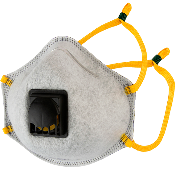 JETA SAFETY JM-7616 Чашеобразный респиратор с клапаном и угольным слоем (FFP1 R D)